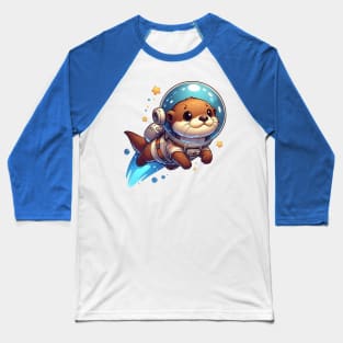 Cute Otter This world Illustration Baseball T-Shirt